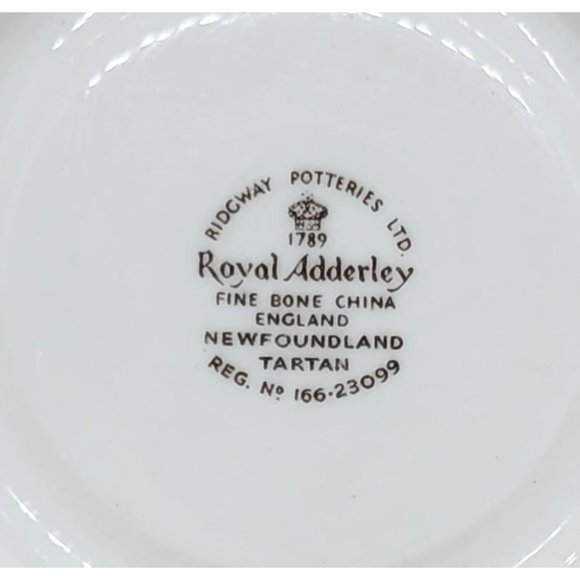 Ridgeway Potteries LTD 1789 Royal Adderley Fine Bone China England Newfoundland - Picture 6 of 16